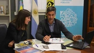 Raverta se reunió con Hernán Y Zurieta, el director provincial de Vialidad. Foto: prensa Raverta.