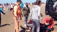 Rescatan a un kayakista en Valeria del Mar que no podía retornar a la costa