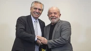 Lula da Silva y el presidente Alberto Fernández. Foto: NA.