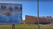 Avanza en Lobería la construcción de dos piscinas cubiertas