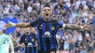 Un toro intratable: Lautaro Martínez  llegó a una decena de goles en la Serie A