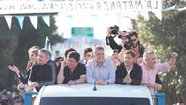 Massa, Kicillof y Máximo Kirchner encabezan la caravana del PJ en La Matanza