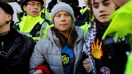 Video: la activista Greta Thunberg fue arrestada en una protesta en Londres
