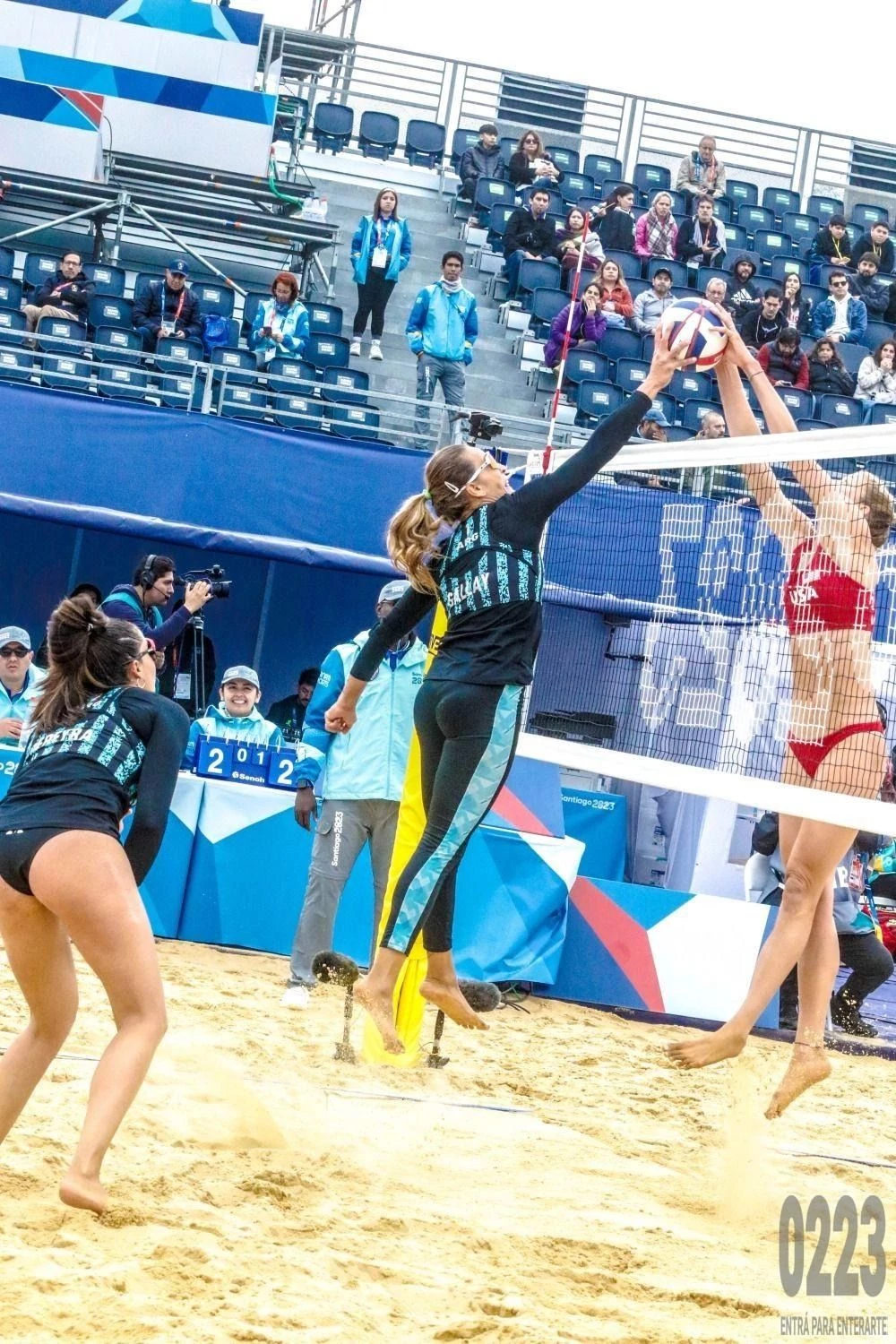 BeachVolley ¡Gallay/Churin y Capogrosso/Capogrosso, en la final del CSVP en  Cayena! SF: Gallay/Churin 🇦🇷 vs Gabi/Jullienis 2-0 (21-15…