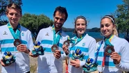 Primeras medallas para la Argentina en remo: dos de bronce