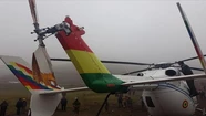 Video: el helicóptero de Evo Morales debió aterrizar de emergencia