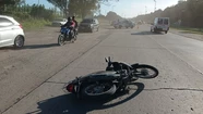 La joven herida circulaba en una moto de baja cilindrada. 