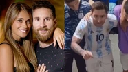 La reacción de Antonela Roccuzzo a la arenga de Messi en la final de la Copa América