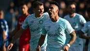 Lautaro Martínez y Joaquín Correa terminaron bien en el triunfo de Inter