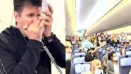 Ciro Martínez tocó el himno en un avión rumbo a Qatar.