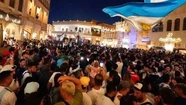 Banderazo argentino en Qatar para darle su apoyo a la "Scaloneta"