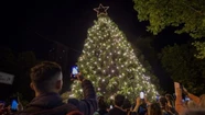 El árbol de Navidad de la Plaza San Martín volverá a encenderse como es tradicional, este jueves a partir de las 18. Foto: Prensa MGP.