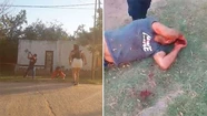 Terrible video: quiso matar a su ex a palazos y los vecinos lo lincharon