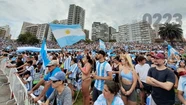 En el fan fest de Las Toscas se congregaron más de 120 mil hinchas. Foto: 0223.