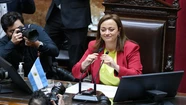 La presidenta de la Cámara de Diputados, Cecilia Moreau, hizo un balance del trabajo legislativo realizado durante el 2022. Foto: NA