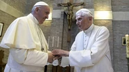 Bergoglio con el alemán Ratzinger.