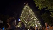 La Navidad llega a plaza San Martín: este viernes se hace el encendido del árbol. Foto: 0223.